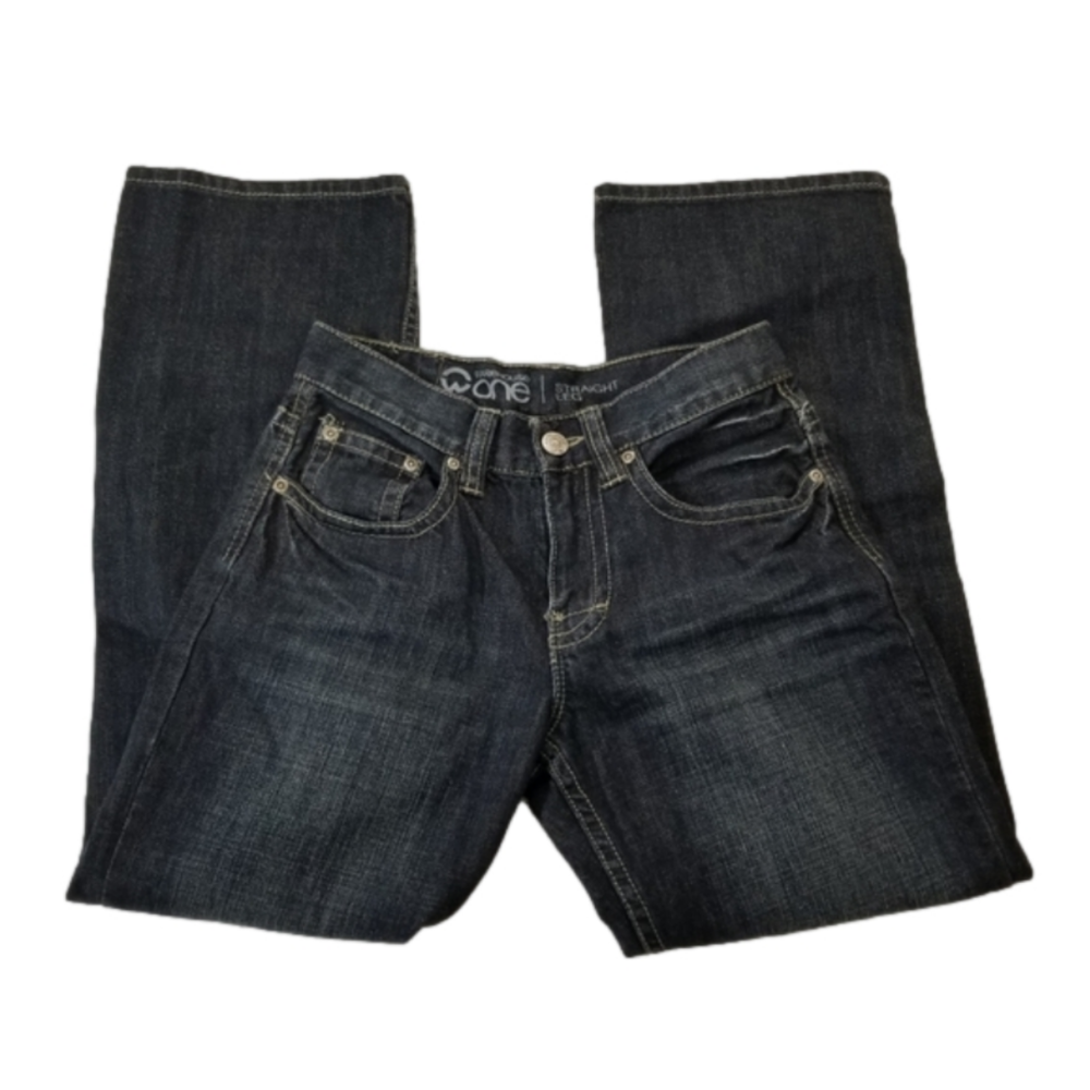Warehouse one size 26 straight leg cotton jeans